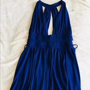 Express Tie-Side Sleeveless Mini Dress